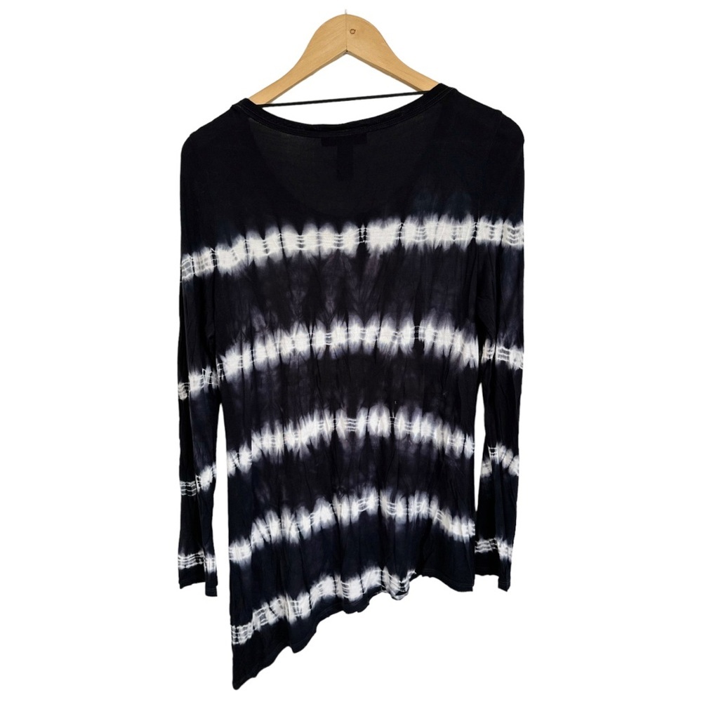 INC International Concepts Tie Dye  Rhinestone Asymmetrical Blouse Size Large - Picture 6 of 11